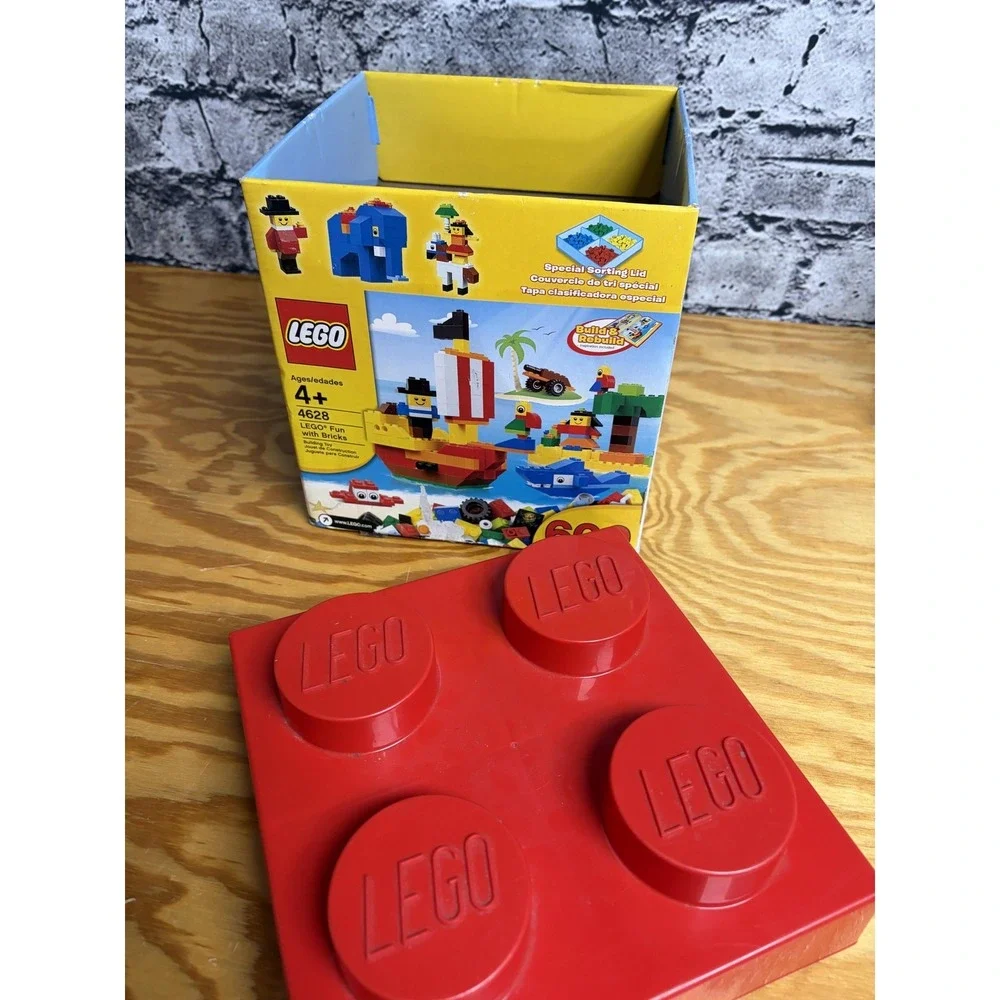 LEGO Bricks & More 4628‎ Fun With Bricks Storage Box & Sorting Lid Only Red